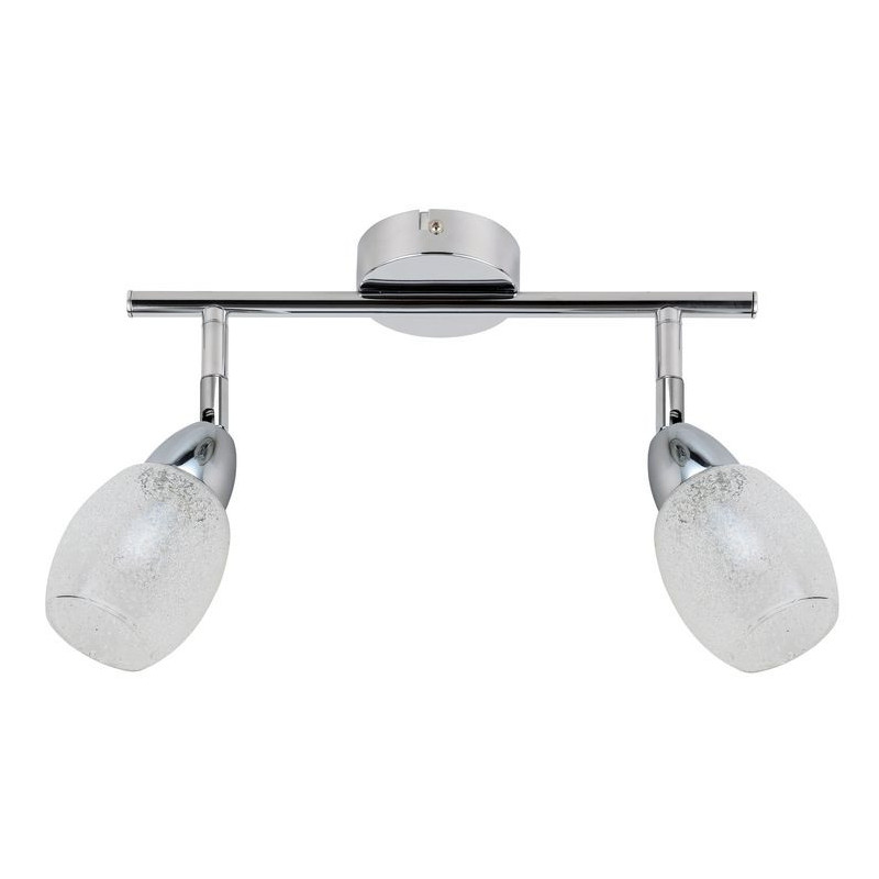 Luminaire RICO bande LED 2x6W - chrome 