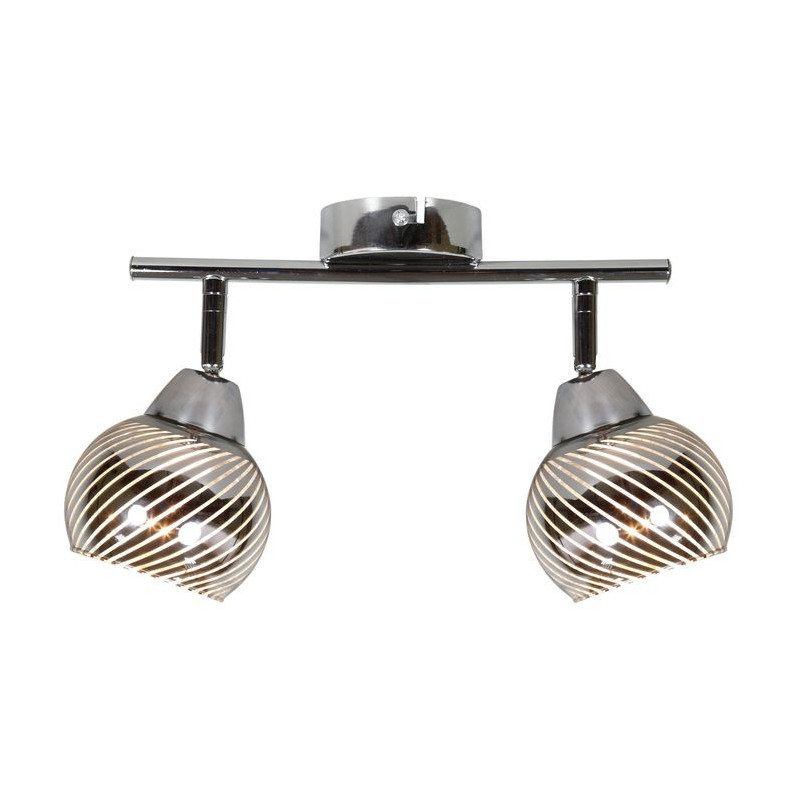 Luminaire FORT bande 2xE14 - chrome 