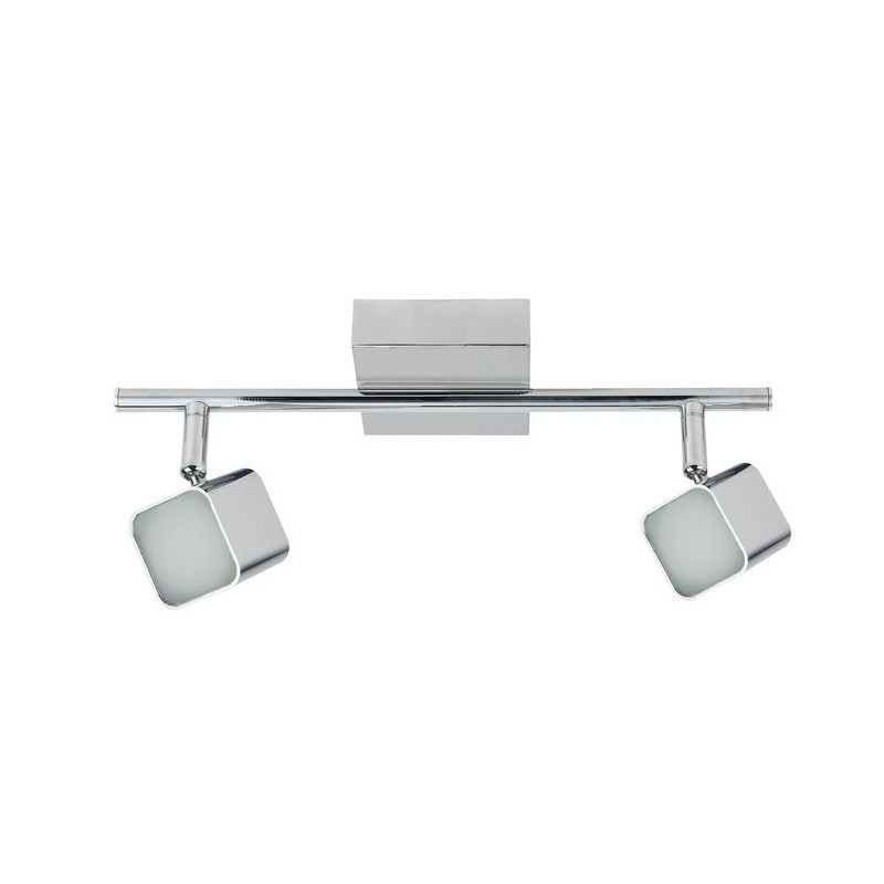 Luminaire FORMA bande LED 2x4W - chrome 