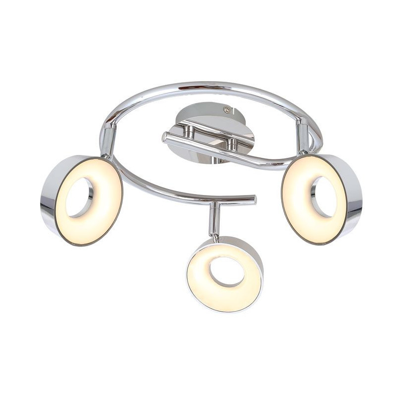 Luminaire ISLA spirale LED 3x4W - chrome 