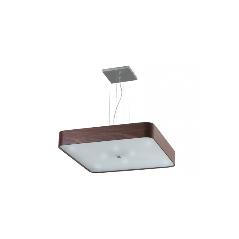 Luminaire suspension DOMINO 65 W-8 E14 avec Abat-Jour