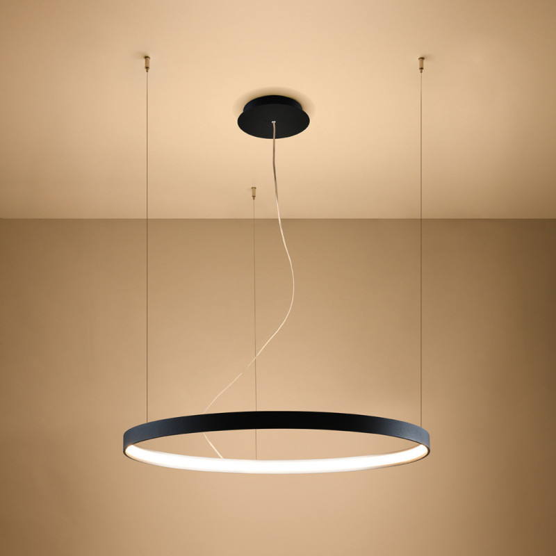 Suspension Design Lustre RIO 78cm LED 50W 4000K CRI95 - noir