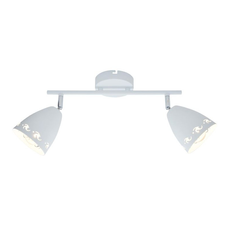 Luminaire COTY bande 2xE14 - blanc mat 