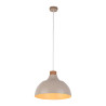 Suspension CAP BEIGE abat-jour bol metal beige Vintage 