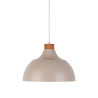 Suspension CAP BEIGE abat-jour bol metal beige Vintage 