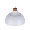 Suspension CAP WHITE abat-jour bol metal blanc Vintage 