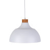 Suspension CAP WHITE abat-jour bol metal blanc Vintage 