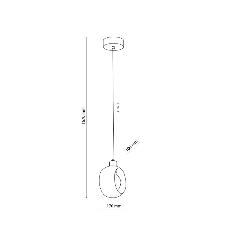 Suspension CYKLOP boule métal blanc Design chic 