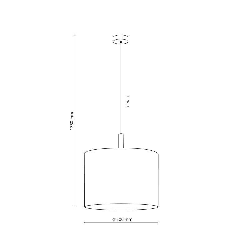 Suspension DEVA NATURE rond 50cm Lin Nature 