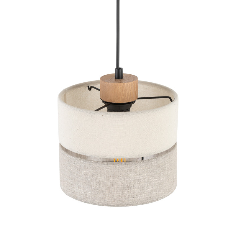 Suspension ECO 20cm en tissu beige Gris Bohème 