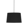 Suspension MAJA BLACK Tissu noir Design Minimaliste 