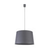 Suspension MAJA GRAY Tissu gris anthracite Design Minimaliste 