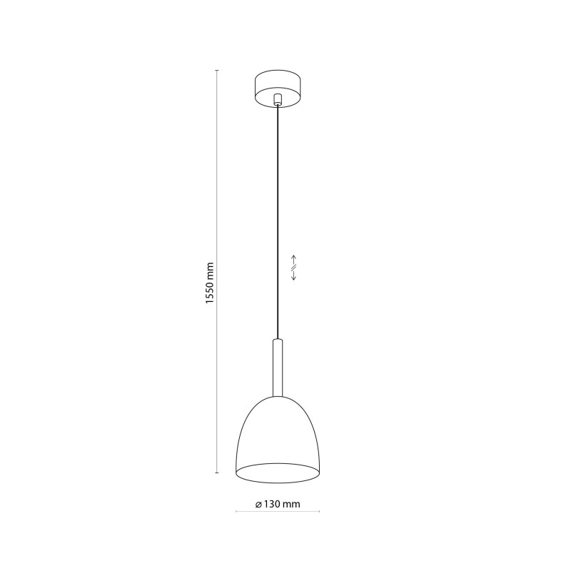 Suspension NORD WHITE metal blanc Industriel 