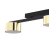 Plafonnier DALLAS GOLD 3 lampes métal doré Design Minimaliste 