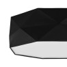 Plafonnier KANTOOR BLACK NEW 52cm tissu noir Design chic 