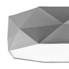 Plafonnier KANTOOR GRAY NEW 52cm tissu gris Design chic 
