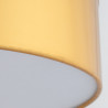 Plafonnier RONDO GOLD rond 45cm tissu doré Minimaliste 