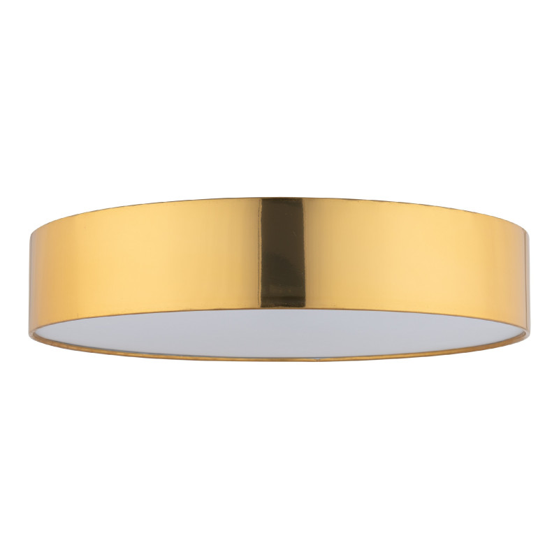 Plafonnier RONDO GOLD rond 60cm tissu doré Minimaliste 