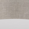 Suspension RONDO LINEN rond 60cm tissu lin beige gris 4 douilles Minimaliste 