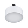 Suspension RONDO WHITE rond 45cm tissu blanc Design Minimaliste 