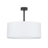 Suspension RONDO WHITE rond 45cm tissu blanc Design Minimaliste 