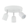 Plafonnier TOP WHITE 3 lampes orientables metal blanc Minimaliste 