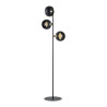 Lampadaire CYKLOP BLACK 3 boules metal noir Design chic 