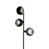 Lampadaire CYKLOP BLACK 3 boules metal noir Design chic 