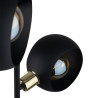 Lampadaire CYKLOP BLACK 3 boules metal noir Design chic 