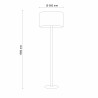 Lampadaire EARTH rond tissu vert Minimaliste 