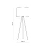 Lampadaire JUTA rond 60cm jute Nature 