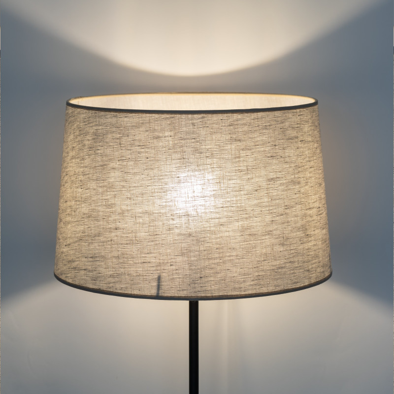 Lampadaire MAJA NATURE abat-jour lin beige gris Minimaliste 