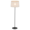 Lampadaire MAJA NATURE abat-jour lin beige gris Minimaliste 