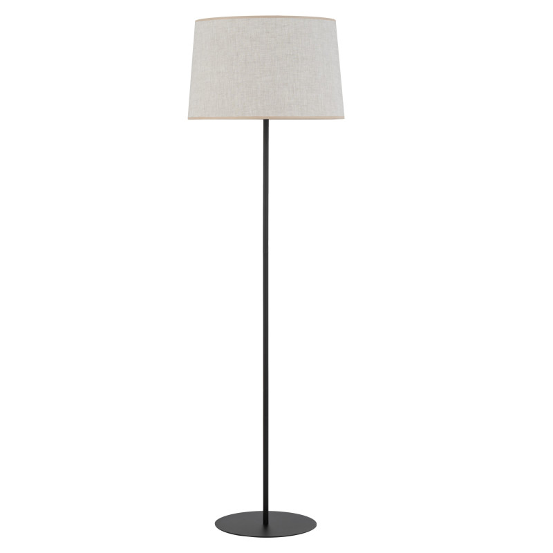 Lampadaire MAJA NATURE abat-jour lin beige gris Minimaliste 