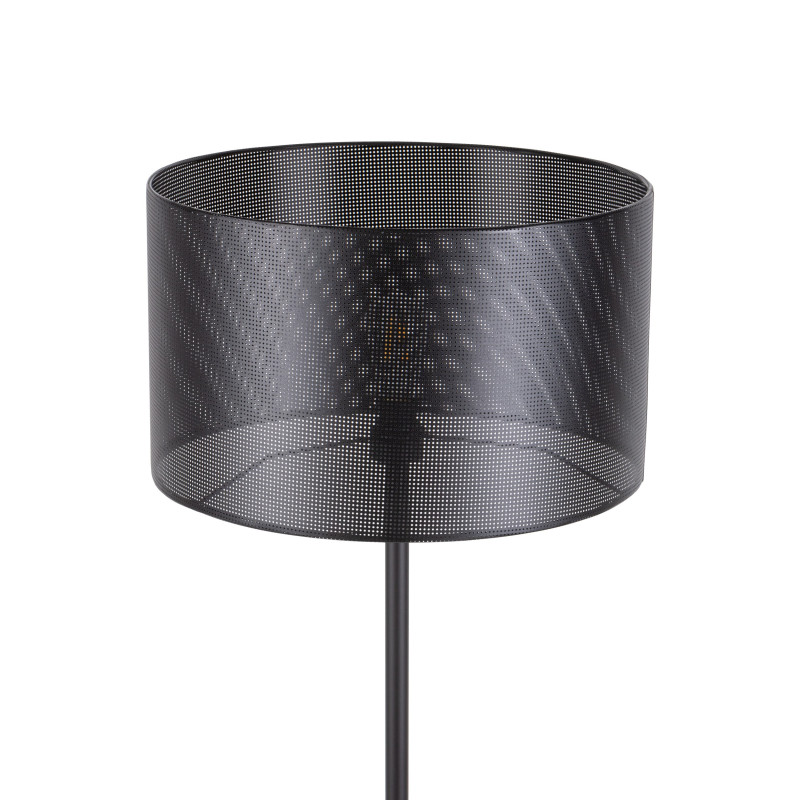 Luminaire Suspendu MORENO abat-jour D50cm métal ajouré noir Design  Industriel