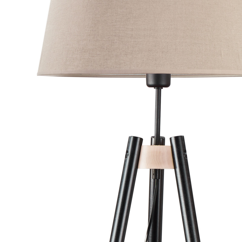 Lampadaire VAIO NATURE lin et bois Scandinave 