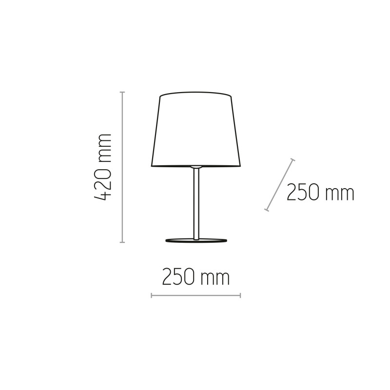 Lampe à poser CHICAGO LINEN abat-jour en lin beige gris Nature 