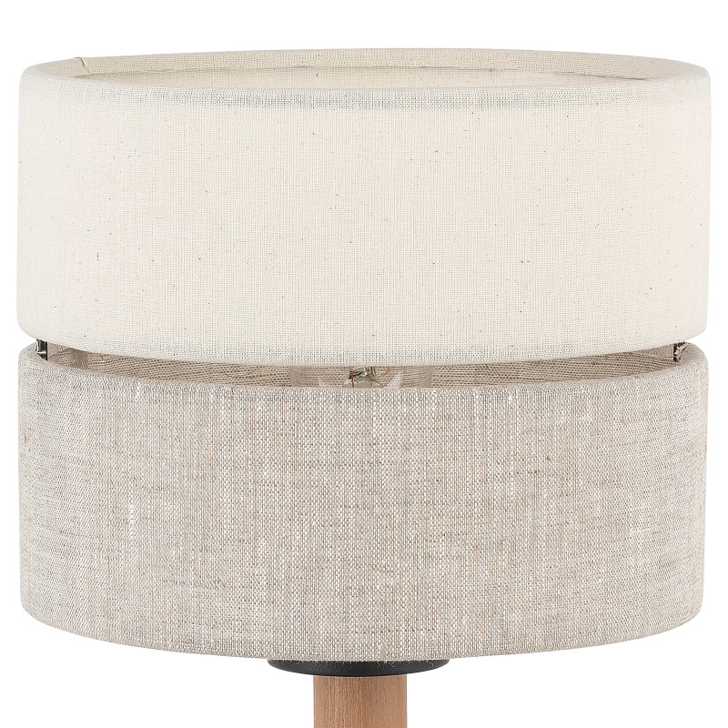 Lampe à poser ECO en tissu beige Gris Bohème 