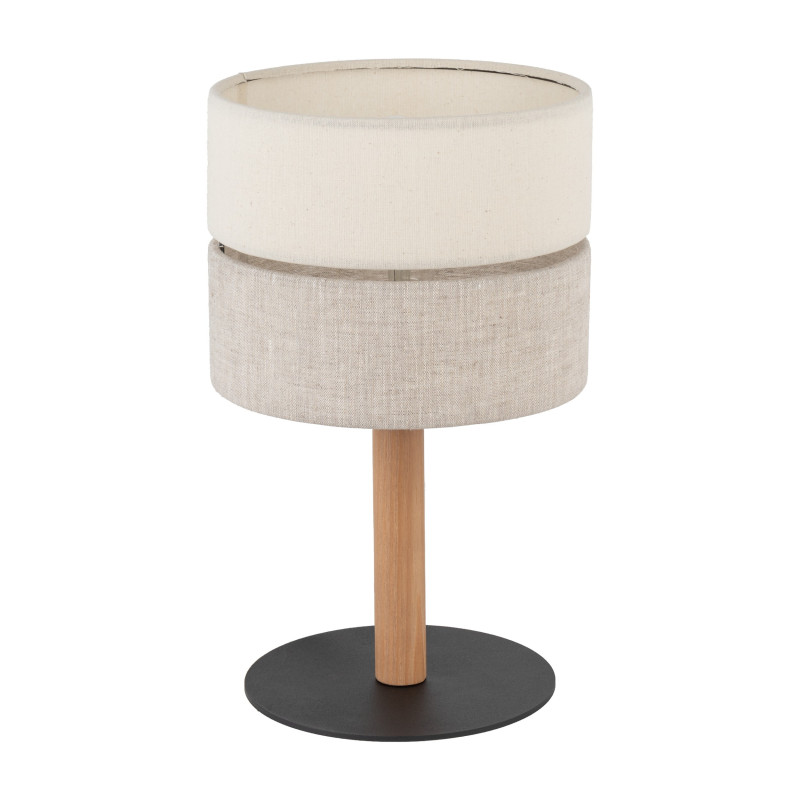 Lampe à poser ECO en tissu beige Gris Bohème 