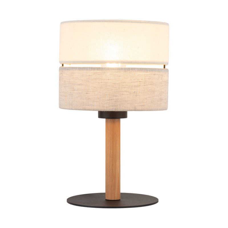 Lampe à poser ECO en tissu beige Gris Bohème 