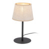 Lampe à poser MAJA NATURE abat-jour lin beige gris Minimaliste 