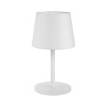 Lampe à poser MAJA WHITE Tissu blanc Design Minimaliste 