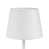 Lampe à poser MAJA WHITE Tissu blanc Design Minimaliste 