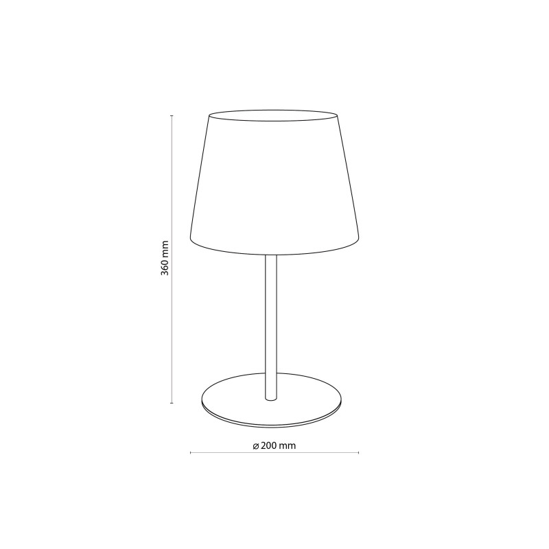 Lampe à poser MAJA WHITE Tissu blanc Design Minimaliste 