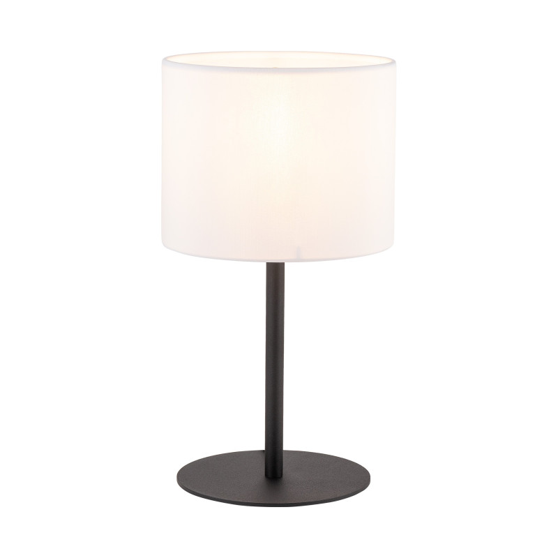 Lampe à poser RONDO WHITE tissu blanc Minimaliste 