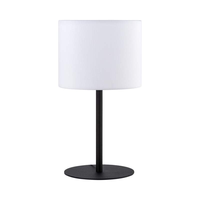 Lampe à poser RONDO WHITE tissu blanc Minimaliste 