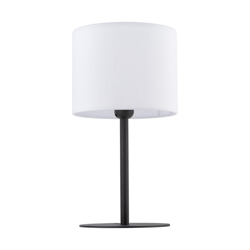 Lampe à poser RONDO WHITE tissu blanc Minimaliste 