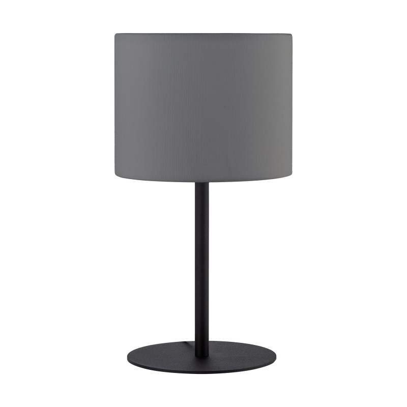 Lampe à poser RONDO GRAPHITE tissu gris anthracite Minimaliste 