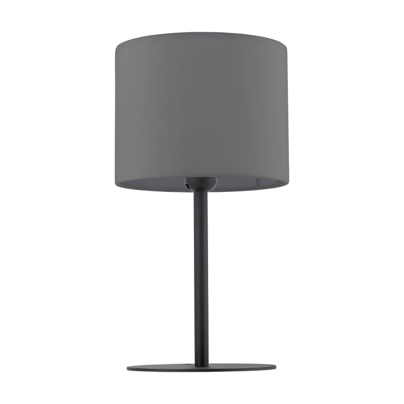 Lampe à poser RONDO GRAPHITE tissu gris anthracite Minimaliste 