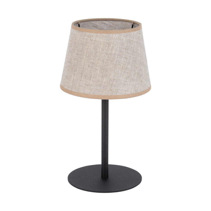 Lampe à poser MAJA NATURE abat-jour lin beige gris Minimaliste 